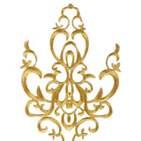 Maxbell Embroidered Applique Sew On Flower Embroidery Patch for Cosplay Costumes Gold