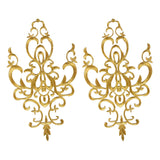 Maxbell Embroidered Applique Sew On Flower Embroidery Patch for Cosplay Costumes Gold