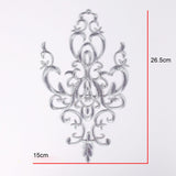 Maxbell Embroidered Applique Sew On Flower Embroidery Patch for Cosplay Costumes Silver