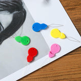 Maxbell 100Pcs Colorful Needle Threaders Wire Loop for Hand Stitching Knitting Craft