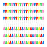 Maxbell 100Pcs Colorful Needle Threaders Wire Loop for Hand Stitching Knitting Craft