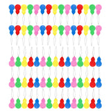 Maxbell 100Pcs Colorful Needle Threaders Wire Loop for Hand Stitching Knitting Craft