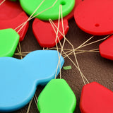 Maxbell 100Pcs Colorful Needle Threaders Wire Loop for Hand Stitching Knitting Craft