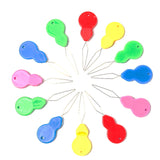 Maxbell 100Pcs Colorful Needle Threaders Wire Loop for Hand Stitching Knitting Craft