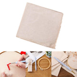 Maxbell Cotton Punch Needle Fabric DIY Embroidery Knitting Crafts Monk Cloth 26cmx26cm