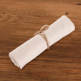 Maxbell Cotton Punch Needle Fabric DIY Embroidery Knitting Crafts Monk Cloth 34cmx34cm
