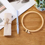Maxbell Cotton Punch Needle Fabric DIY Embroidery Knitting Crafts Monk Cloth 34cmx34cm