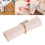 Maxbell Cotton Punch Needle Fabric DIY Embroidery Knitting Crafts Monk Cloth 34cmx34cm