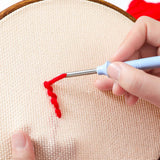Maxbell Cotton Punch Needle Fabric DIY Embroidery Knitting Crafts Monk Cloth 67cmx50cm