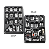 Maxbell 16x Presser Feet Set Household Repair Attachments Rolled Hem Multifunction StyleA