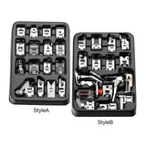 Maxbell 16x Presser Feet Set Household Repair Attachments Rolled Hem Multifunction StyleA
