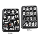Maxbell 16x Presser Feet Set Household Repair Attachments Rolled Hem Multifunction StyleA