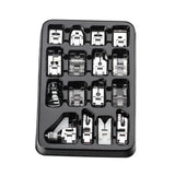 Maxbell 16x Presser Feet Set Household Repair Attachments Rolled Hem Multifunction StyleA