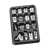 Maxbell 16x Presser Feet Set Household Repair Attachments Rolled Hem Multifunction StyleA