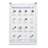 Maxbell 16x Presser Feet Set Household Repair Attachments Rolled Hem Multifunction StyleA