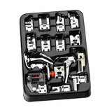 Maxbell 16x Presser Feet Set Household Repair Attachments Rolled Hem Multifunction StyleC