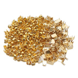 Maxbell Set of 300 Zipper Repair Kit, U Shaped Components Replace Open End, U Shaped Golden