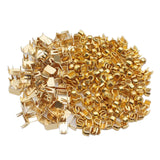 Maxbell Set of 300 Zipper Repair Kit, U Shaped Components Replace Open End, U Shaped Golden