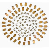 Maxbell Set of 300 Zipper Repair Kit, U Shaped Components Replace Open End, U Shaped Golden