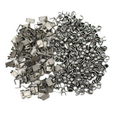 Maxbell Set of 300 Zipper Repair Kit, U Shaped Components Replace Open End, U Shaped Black