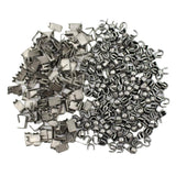 Maxbell Set of 300 Zipper Repair Kit, U Shaped Components Replace Open End, U Shaped Black