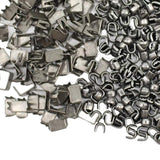 Maxbell Set of 300 Zipper Repair Kit, U Shaped Components Replace Open End, U Shaped Black