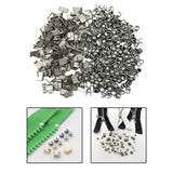 Maxbell Set of 300 Zipper Repair Kit, U Shaped Components Replace Open End, U Shaped Black