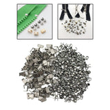 Maxbell Set of 300 Zipper Repair Kit, U Shaped Components Replace Open End, U Shaped Black