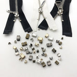 Maxbell Set of 300 Zipper Repair Kit, U Shaped Components Replace Open End, U Shaped Bronze
