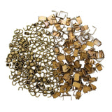 Maxbell Set of 300 Zipper Repair Kit, U Shaped Components Replace Open End, U Shaped Bronze