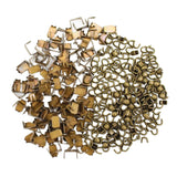 Maxbell Set of 300 Zipper Repair Kit, U Shaped Components Replace Open End, U Shaped Bronze