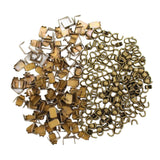 Maxbell Set of 300 Zipper Repair Kit, U Shaped Components Replace Open End, U Shaped Bronze