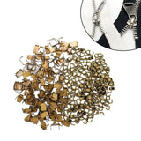 Maxbell Set of 300 Zipper Repair Kit, U Shaped Components Replace Open End, U Shaped Bronze