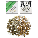 Maxbell Set of 300 Zipper Repair Kit, U Shaped Components Replace Open End, U Shaped Bronze