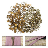 Maxbell Set of 300 Zipper Repair Kit, U Shaped Components Replace Open End, U Shaped Bronze