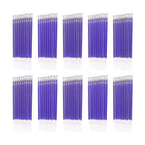 Maxbell 100Pcs Heat Erasable Pen Refills Fabric Marking Pens Refills for Embroidery Blue