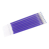 Maxbell 100Pcs Heat Erasable Pen Refills Fabric Marking Pens Refills for Embroidery Blue