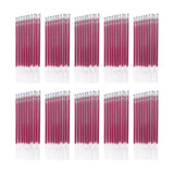Maxbell 100Pcs Heat Erasable Pen Refills Fabric Marking Pens Refills for Embroidery Rose Red