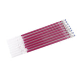Maxbell 100Pcs Heat Erasable Pen Refills Fabric Marking Pens Refills for Embroidery White