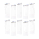 Maxbell 100Pcs Heat Erasable Pen Refills Fabric Marking Pens Refills for Embroidery White