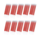 Maxbell 100Pcs Heat Erasable Pen Refills Fabric Marking Pens Refills for Embroidery Red