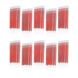 Maxbell 100Pcs Heat Erasable Pen Refills Fabric Marking Pens Refills for Embroidery Red