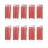 Maxbell 100Pcs Heat Erasable Pen Refills Fabric Marking Pens Refills for Embroidery Red