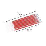 Maxbell 100Pcs Heat Erasable Pen Refills Fabric Marking Pens Refills for Embroidery Red