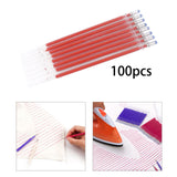 Maxbell 100Pcs Heat Erasable Pen Refills Fabric Marking Pens Refills for Embroidery Red