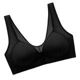 Maxbell Breathable Women Bra Every Day Front Closure Wire Free for Work Black