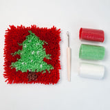 Maxbell Set of DIY crochet Embroidery Kits Home decor Coaster Latch Hook Kits