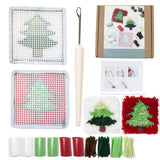 Maxbell Set of DIY crochet Embroidery Kits Home decor Coaster Latch Hook Kits