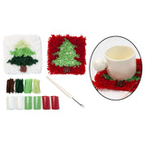 Maxbell Set of DIY crochet Embroidery Kits Home decor Coaster Latch Hook Kits