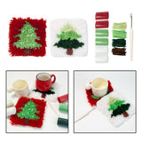 Maxbell Set of DIY crochet Embroidery Kits Home decor Coaster Latch Hook Kits